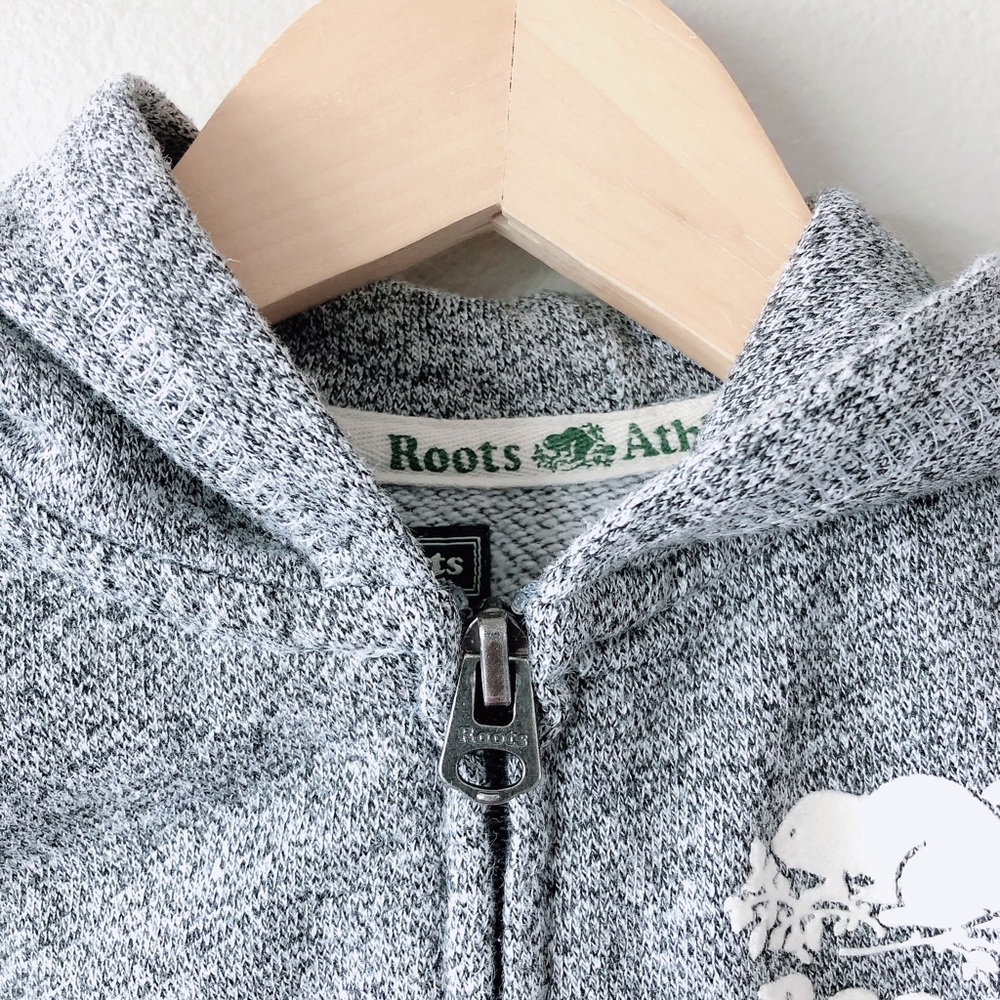 Roots Kids Gray Hoodie 18-24m XL - Picture 7 of 12